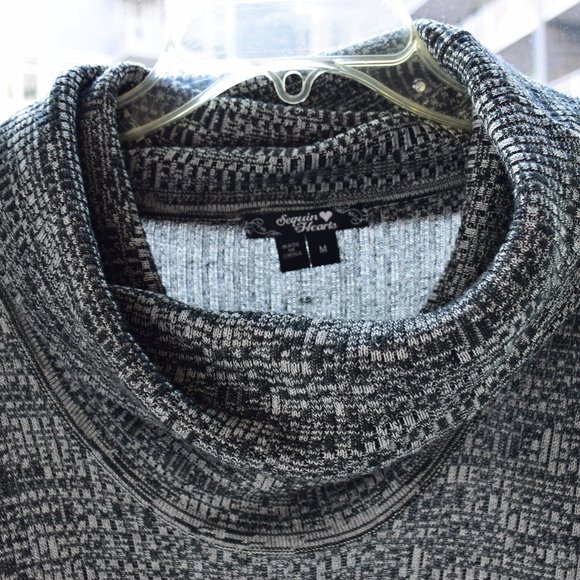 Sequin Hearts Cowl Neck Dress, like new! - Picture 2 of 7